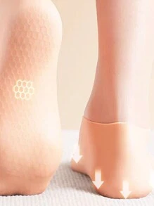 1/2/3 Pairs Apricot Waterproof Beach Socks, Soft Bottom Snorkeling Swimming Diving Socks, High Elasticity, Prevent Cracking, Moisturizing Foot Protection Socks, Unisex Silicone Socks