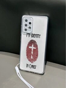 Ốp lưng điện thoại chống rơi có lỗ chính xác trong suốt màu đỏ chống vân tay có sơn hình chữ thập kèm dây đeo tương thích với iPhone XR/7/8, iPhone 15 Pro Max, iPhone 13, iPhone 14, iPhone 11 Soft Shell, tương thích với Galaxy S24, Galaxy S24+, Galaxy S24 Ultra, Galaxy S22, Galaxy A13 4G, Galaxy A52, A52s 5G, Xiomi Redmi Note 11, Xiomi 11 Lite - Nhiều màu - Xem 5