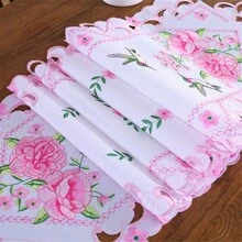 1 bucată, Aleer de masă din poliester, pasăre frumoasă, măiestrie scobită realizată manual, decor de masă potrivit pentru țesături de masă, întruniri de familie, petreceri de aniversare și decorarea camerei