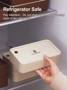 WORTHBUY 隨身攜帶雙層便當盒套裝，附餐具和保溫袋，可微波加熱的水果沙拉食物盒，適用於學生和上班族 - 彩色 - 查看 4