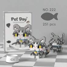 1 Conjunto de Blocos de Construção de Partículas Pequenas em ABS, Série Fofa de Animais de Desenho Animado com Cachorros e Gatos de Estimação Adoráveis como Huskies, Buldogues, Corgis, Gatos Laranja, Ragdolls, Siameses, Adequado para Volta às Aulas, Ano Novo, Páscoa, Dia dos Namorados, Aniversário e Outros Presentes para Feriados. Também pode ser usado para Decoração Caseira DIY Artística, Decoração de Sala de Estar Criativa e Artesanato Doméstico DIY. Adequado também para Dia dos Namorados, Ano Novo Chinês, Volta às Aulas, Blocos de Construção Interessantes, Pode Ser Usado como Decoração Doméstica Criativa, Blocos de Construção Desafio Interessante Mini, Exercitar Habilidades Manuais, Conjunto de Blocos de Construção, Decoração de Quarto Decoração DIY Criativa, Brinquedo DIY Brinquedos Educativos de Ciência, Conjunto de Blocos de Construção para Presentes de Adultos, Adequado para Presentes de Feriados, Aniversário, Páscoa, Dia das Mães, Dia dos Pais. Decoração de quarto