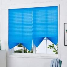 Creative Blackout Darkening Pleated Window Shade Blinds Balcony Portable Blinds Bedroom Apartment Home Living Room Half Blackout Curtain - Multicolor - View 13