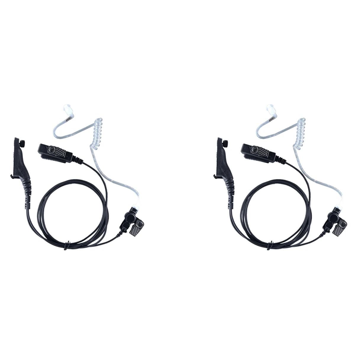 Coodio® 2-Pin Laringofono Bodyguard Tubo Acustico Cuffia Auricolare Con - Foto 10