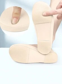 1 Pair Soft Invisible Low Vamp Anti-Slip Comfortable Insoles For Women Men Sneakers Shoes, Casual Shoes, Winter Gift Ideas - Beige - View 3