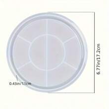 DIY Round Silicone Mold For Resin, Plaster, Concrete Tray Or Plate, Plant Pot Stand