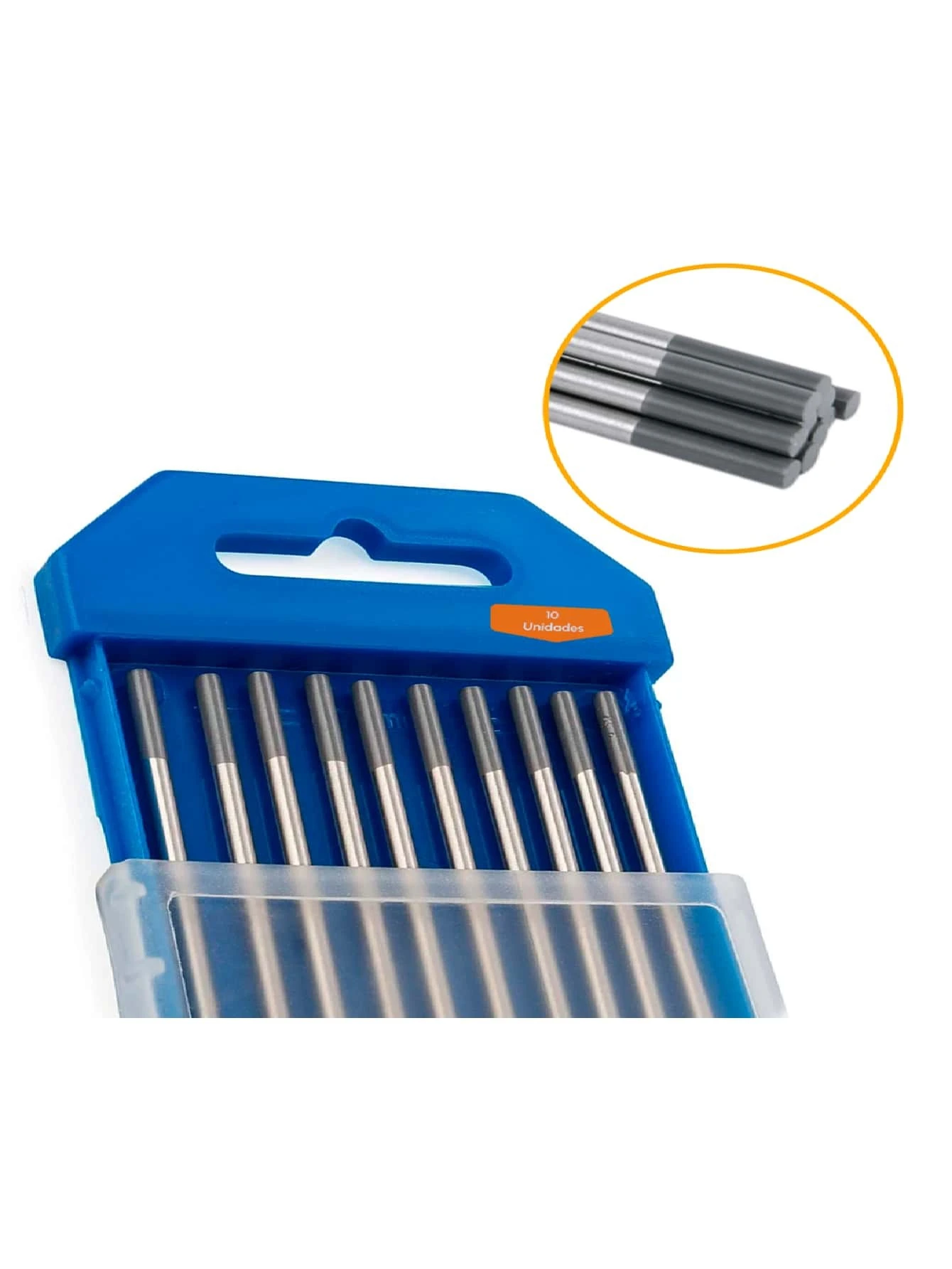 10 Tungsten Electrode 3.2 Mm With 2 Cerium Gray Tip Vonder For TIG