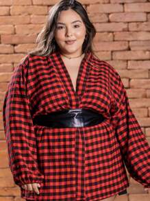 Women Blouses - 紅色 - 查看 2