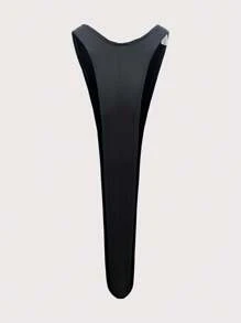 性感內衣 超型男性感連體衣 開襠設計 - 黑色 - 查看 3