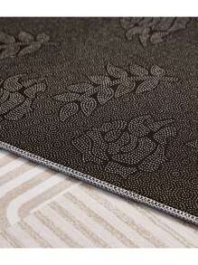 1入組160*120cm彩虹地毯，適用於兒童房，臥室床邊地毯，嬰兒遊戲和閱讀區爬行墊，客廳地毯，兒童玩耍墊 - 米色 - 查看 7