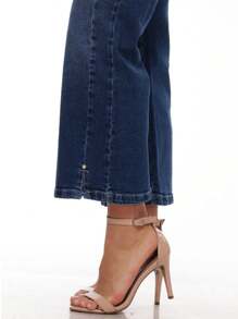 Women Jeans - 中等水洗藍 - 查看 6