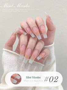 XEIJAYI 1瓶装15毫升绿色凝胶指甲油，四季美甲，可卸LED凝胶指甲油，DIY家庭沙龙美甲，夏季送给女性女孩的美甲礼物 - 彩色 - 查看 4