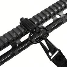 1PC 2PCS QD Sling Swivel Attachments Tactical 45-Degree Picatinny Rail Mount - 2Pcs - View 4