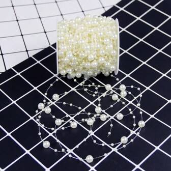 1/2 件 198 英寸钓鱼线人造珍珠串珠链花环婚礼派对装饰，派对用品