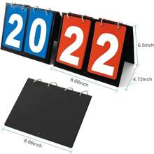 Placar Portátil Marcador, Placar de 2 dígitos, para jogos esportivos como futebol, basquete, vôlei, uso diário ao ar livre - Multicolorido - Visão 7