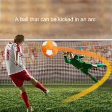1 pieza Balón de fútbol mágico naranja auténtico de talla 4/5, para adultos y jóvenes, duradero para entrenamiento al aire libre, resistente al desgaste y con rendimiento estable.