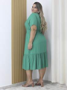 Women Dresses - Mint Green - View 3