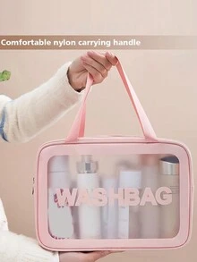 Túi đựng đồ vệ sinh cá nhân trong suốt, Túi đựng mỹ phẩm trang điểm Túi đựng đồ du lịch cho phụ nữ và bé gái Túi trang điểm trong suốt PVC chống thấm nước lớn Túi đựng đồ vệ sinh cá nhân trong suốt du lịch Túi tote trong suốt cho du lịch Ký túc xá Cần thiết Vali hành lý cho phụ nữ và trẻ em gái Túi đi biển dành cho sinh viên Khăn tắm biển Phụ kiện đi biển Đồ dùng đi biển Túi đựng kỳ nghỉ Đồ dùng cần thiết cho kỳ nghỉ hè cho kỳ nghỉ - Nhiều màu - Xem 7