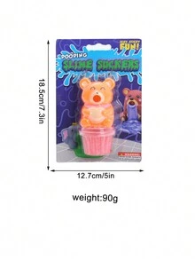 Random Cartoon Vomit Emoticon Stress Relief Toy, Animal Doll, Slime Putty Stress Ball Toy - Multicolor - View 5