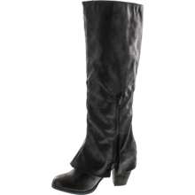 Women's Side Zip Decorative Lace Winter Boot - 黑色 - 查看 3