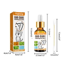 50ml Ear Cleaning Solution With 10 Cotton Swabs, Universal Dog & Cat Ear Cleaning Set, Precise Ear Wax & Odor Removal, Effective Anti-Itch