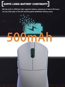 輕量化遊戲滑鼠3395控制器1K刷新率Darmoshark M3三種模式內置大容量電池，滑鼠重量僅65g，最高26000DPI，具備軟件自定義功能 - 黑色 - 查看 7