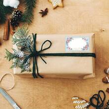 250入組花卉名稱標籤廚房空白手寫日期貼紙冰箱冷凍庫食品儲存小型企業1.18*1.97英寸/卷