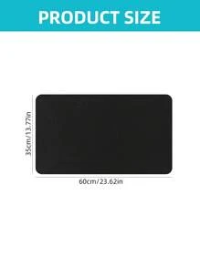 1pc Leather Desk Mat, Large Office Desk Pad, Computer Desk Mat, Laptop Mat For Desk, Desk Protector Mat, Desktop Mat, Desk Writing Pad, Desk Blotter Pad, Desk Cover Mat (13.77*23.62'', Black) Back To School Gaming Mouse Pad Desk Accessories Office Supplies Office Desk Accessories Mousepad Mouse Pad For Desk - Leather Mouse Pad - View 2