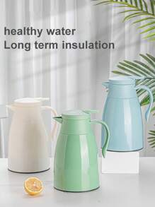 玻璃内胆真空保温热水袋，家用、学生便携式大容量热水壶 - 彩色 - 查看 7