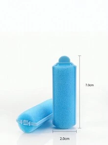 随机颜色海绵卷发器刘海卷发管，无热卷发发型设计工具 - 彩色 - 查看 4