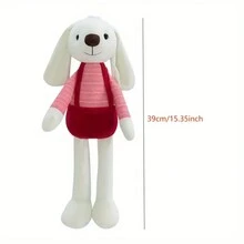 1入組高品質糖兔玩具毛絨偶，可愛的兔子布娃娃填充動物，安撫玩具和枕頭，完美的生日禮物，以及復活節、聖誕節、感恩節和新年禮物！ - 彩色 - 查看 9