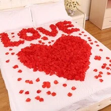 100 Chiếc/1000 Chiếc Cánh Hoa Hồng Cánh Hoa Hồng Giả Đêm Lãng Mạn Trang Trí Đám Cưới Công Cụ Chụp Hoạt Động Tiệc Thích Hợp Cho Các Cặp Đôi Trang Trí Hẹn hò Làm Bằng Tay DIY - Đỏ - Xem 2