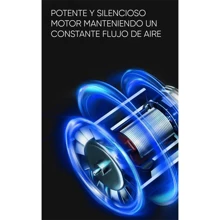 Ventilador Pedestal Pie Abanico Piso Moderno Pequeño Potente Portatil Silencioso 3 Aspas Reclinable - Morado - Ver 7