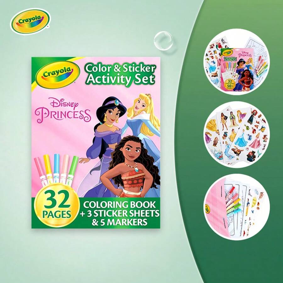 Disney Princess Color And Sticker Activity Set