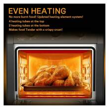 Toaster Oven Air Fryer Combo,Family 20QT Air Fryer Oven W/Rotisserie &Dehydrator - Grey - View 4