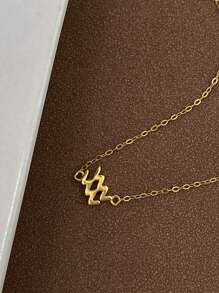 Stylever 1 Stück Einfache Zwölf Sternzeichen Schlüsselbein Halskette Damen Schmuck Für Frauen S925 Sterlingsilber Basic Glatte Schlichte Halskette Fein Schmuck Geschenke Für Mädchen Geburtstagsfeier Für Tägliche Dekoration