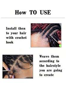 Soft Goddess Locs Crochet Hair 14 Inch 1 Pack Three Different Length Faux Locs Crochet Hair Pre Looped Crochet Locs With Curly Ends Goddess Locs Crochet Braid Hair Extensions For Women - Two-Tone - View 7