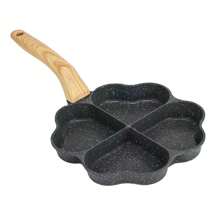 Heart Egg Pan Breakfast Maker Cookware Non-Stick Frying Pan - Black - View 3