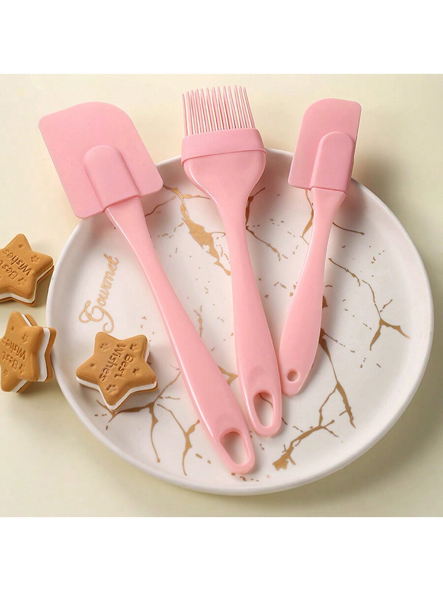 مجموعة 3 في 1 تشمل فرشاة سيليكون للزيت وملعقة سيلي...