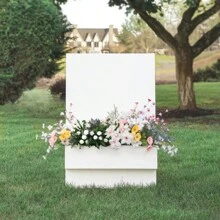 1 Flower Box Display Welcome Sign For Parties And Weddings Welcome Sign Display, Personalized Custom Decoration.Flowers Not Included,Blank Display Sign Without Text