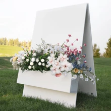 1 Flower Box Display Welcome Sign For Parties And Weddings Welcome Sign Display, Personalized Custom Decoration.Flowers Not Included,Blank Display Sign Without Text
