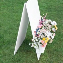 1 Flower Box Display Welcome Sign For Parties And Weddings Welcome Sign Display, Personalized Custom Decoration.Flowers Not Included,Blank Display Sign Without Text