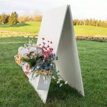 1 Flower Box Display Welcome Sign For Parties And Weddings Welcome Sign Display, Personalized Custom Decoration.Flowers Not Included,Blank Display Sign Without Text