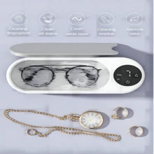 1pc Ultrasonic Glasses Cleaning Machine, Quick & Convenient Sterilization - White - View 6