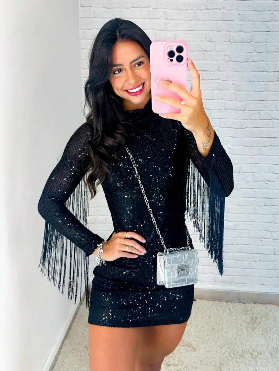 Women Dresses - Black - View 1