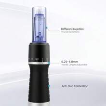 专业微针笔套件，带 2 个 12 针针盒，适用于面部皮肤 A1（需要连接电源才能使用，不能充电） - 英規插(220-240V) - 查看 6