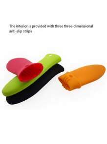 Thick Silicone Pot Handle Cover For Cast Iron Skillets, Non-Slip & Heat-Resistant Pot Holder, High Temperature Resistant Anti-Scald Handle Grip - Multicolor - View 12