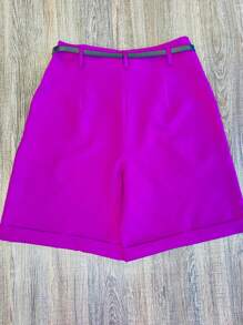 Women Shorts - Violet Purple - View 2