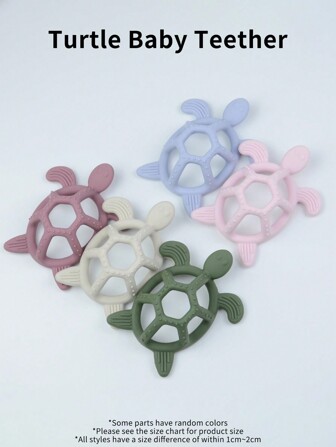 Small Turtle Shaped Teether Toy, Soft,Chewable, And Fun For Infants And Toddlers Teething Toysbaby Toys,Teething Toys,Baby Toy,Turtle Toys,Baby Spinners,Toddler Teether,Baby Mobile,Baby Toys 4 Months,Newborn Toy