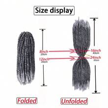 Spring Twist Crochet Hair 8/12 Inch Fluffy Spring Twists Braiding, Spring Twist Crochet Braids Bomb For Women - Multicolor - View 5