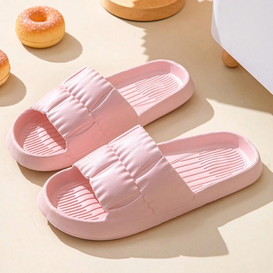 Sandalias de mujer con suela blanda antideslizante y ligera, Puede llevarse tanto en interiores como en exteriores - Rosa - Ver 1